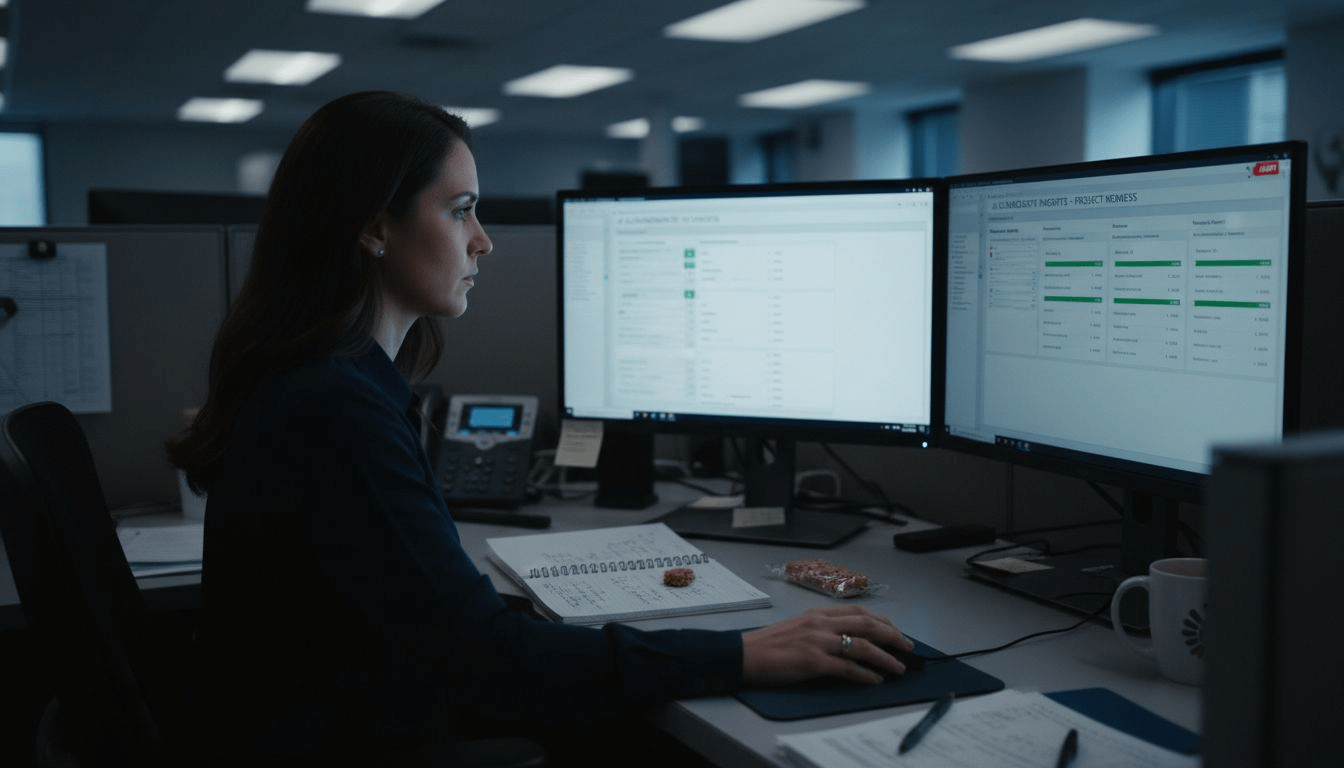 Recruiter using AI candidate screening software