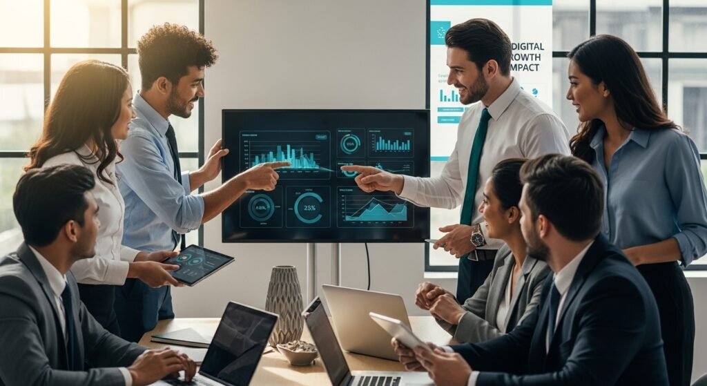 digital growth teamwork