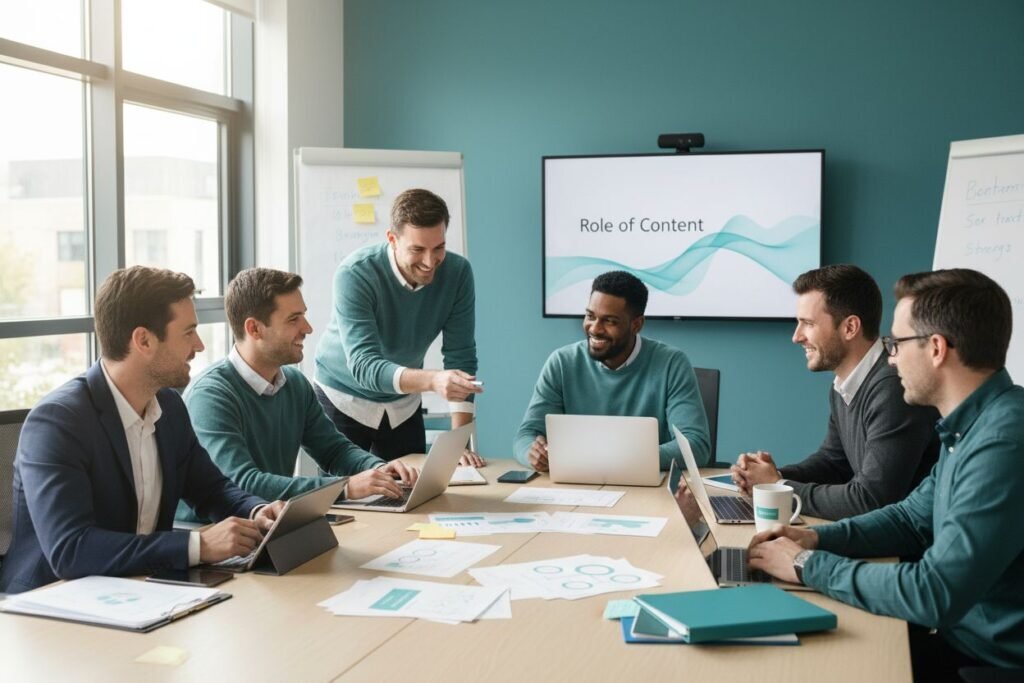 content marketing business team