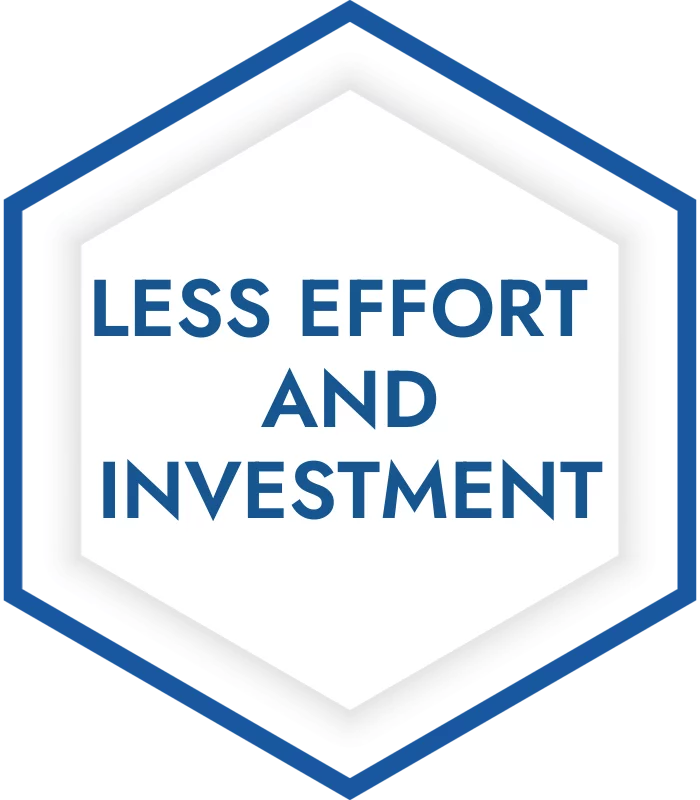 Less Effort and Investment